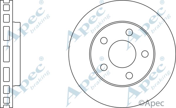 APEC BRAKING stabdžių diskas DSK805